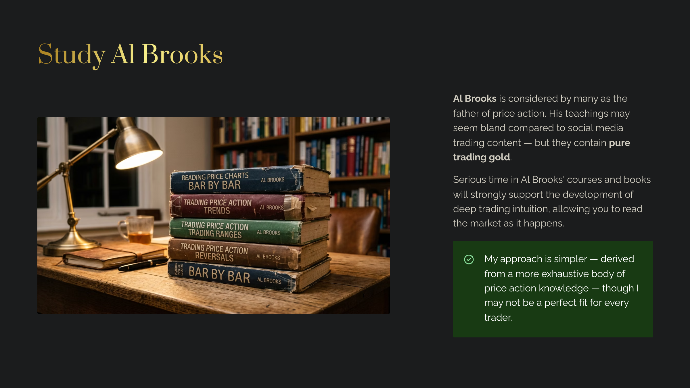 Intuitive Market Presence: Study Al Brooks